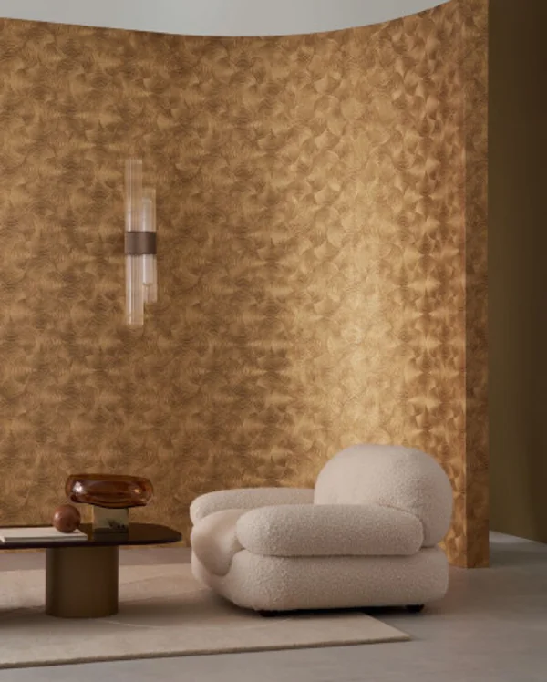 casamance-texture-feuille-doree casamance wallpaper